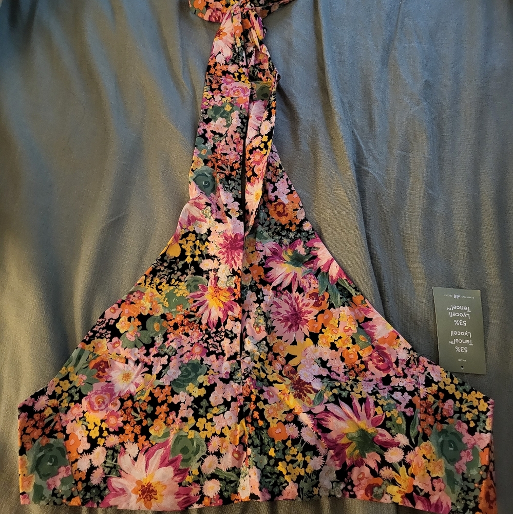 H&M floral halter top